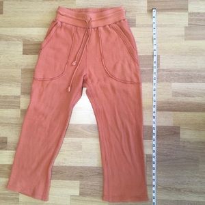 Cropped Waffle Sweatpants